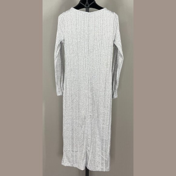Banana Republic Dress Womens Small gray knit pencil sheath midi casual preppy - Picture 6 of 8